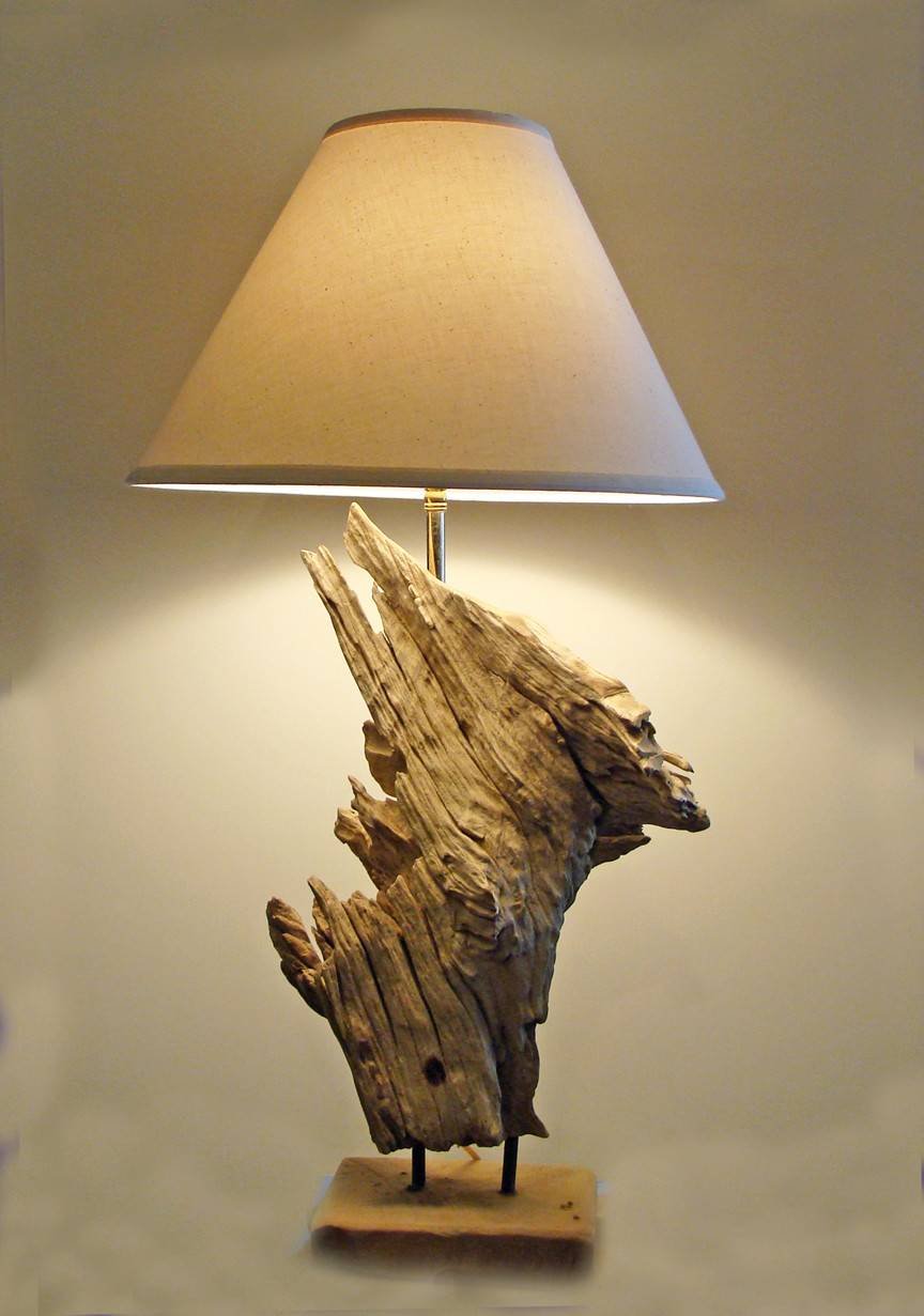 Настольная лампа из коряги