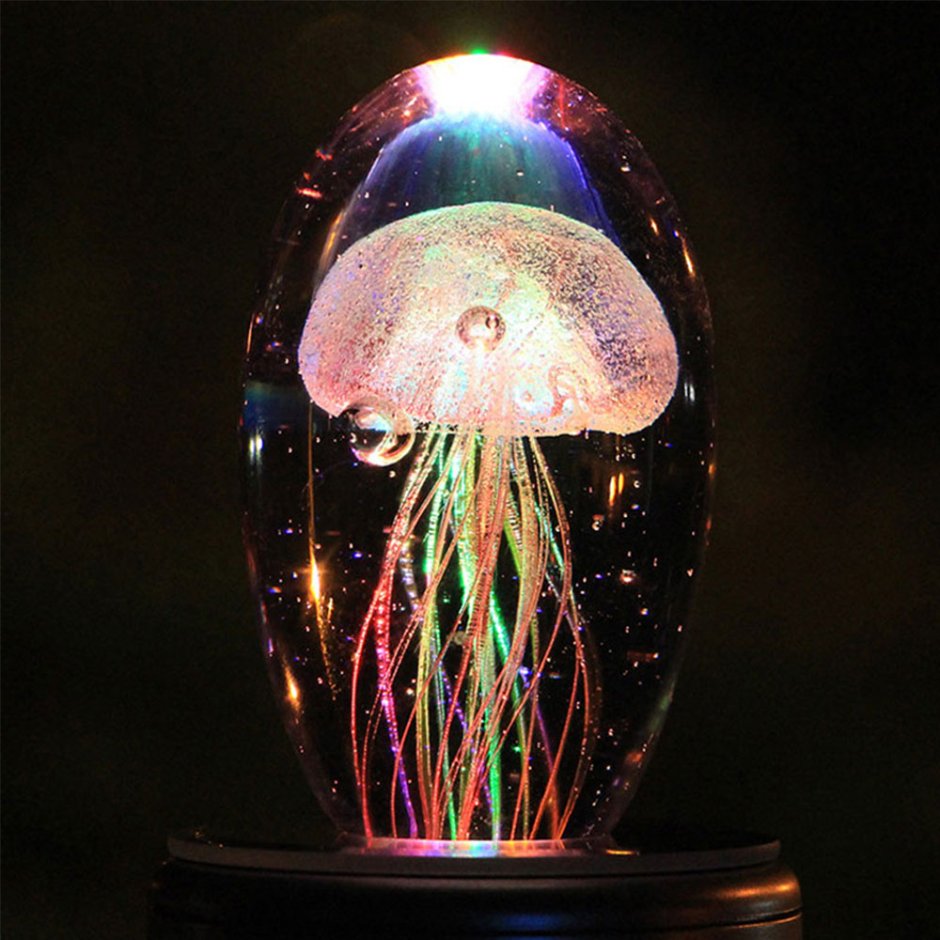 3д светильник с медузами