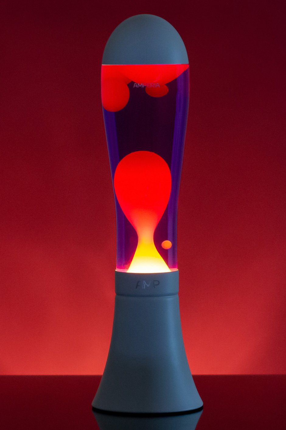 Лава лампа amperia Alien оранжевая/фиолетовая 42см