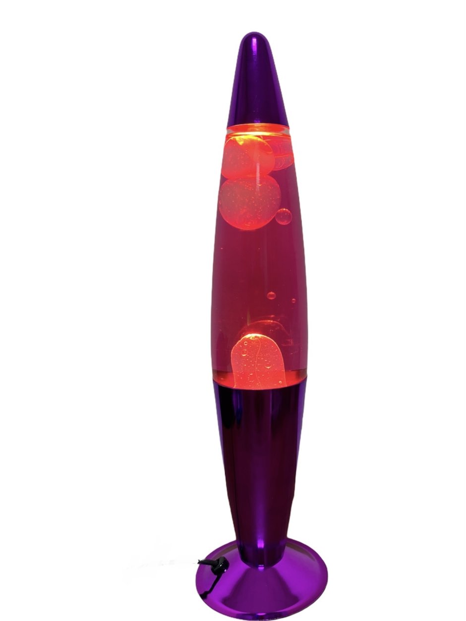 Лава лампа, 35 см красная