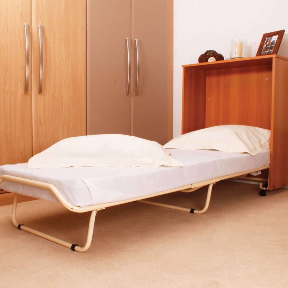 Кровать одинарная раскладная с матрацем (2050-2250)х845х850мм