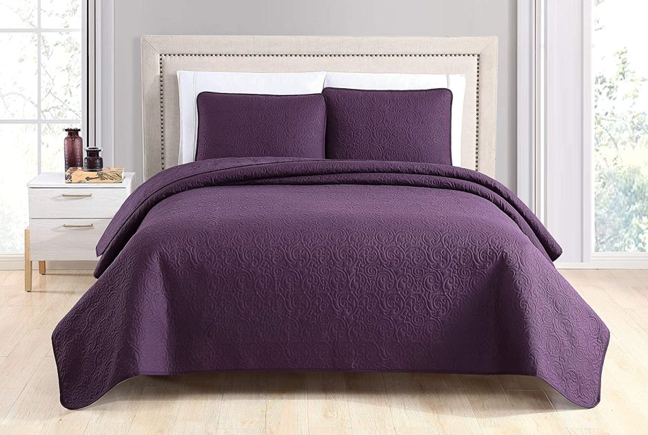 Покрывало комплект Irya v.u. Jaquard Bed Sheet Double Purple Elisse