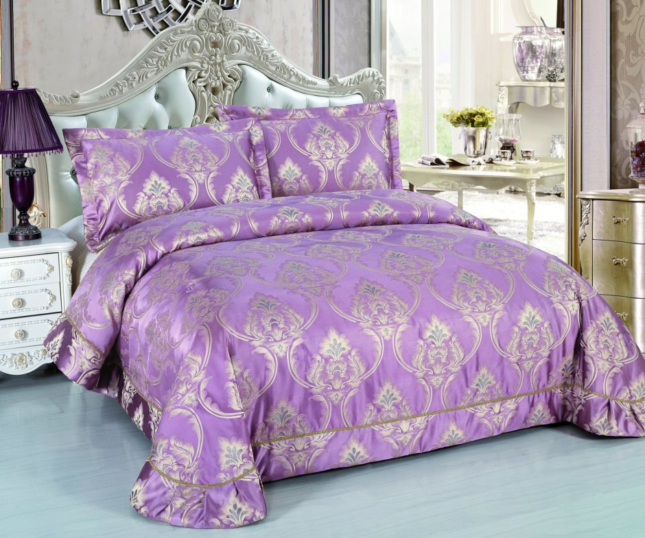 Покрывало фиолетовое для спальни