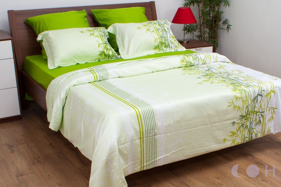 Турецкое постельное белье зеленое