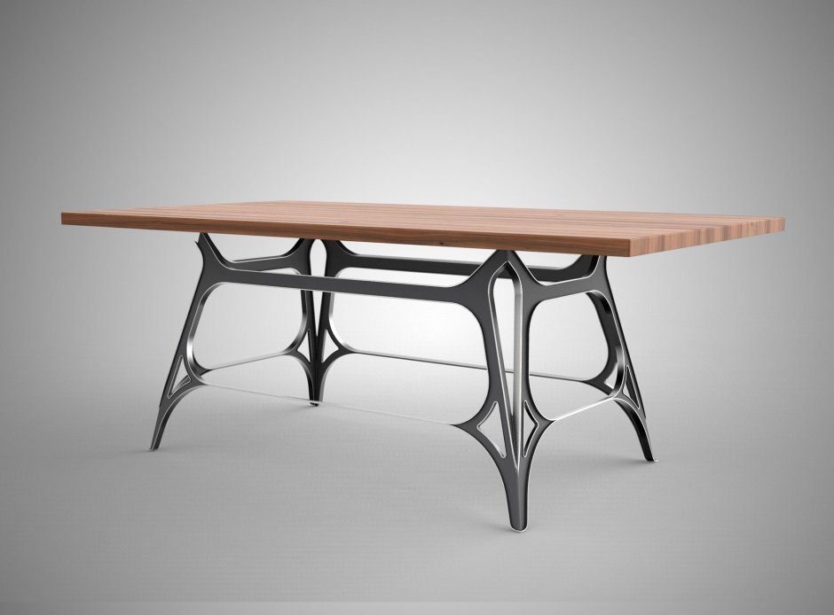 Креативные столы из металла