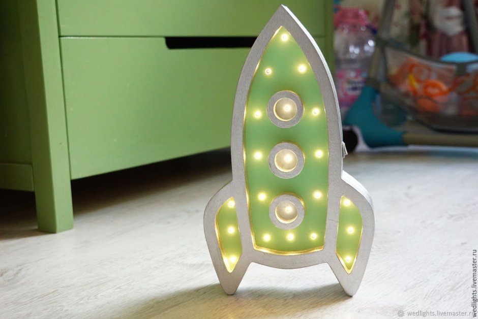 Ночник ракета small Rocket Projection Lamp ch04