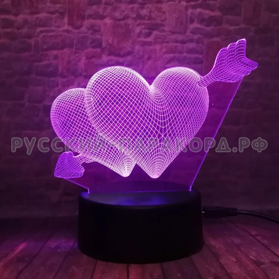 Светодиодный ночник Palmexx 3d светильник led RGB 7 цветов (дракошка) Lamp-076