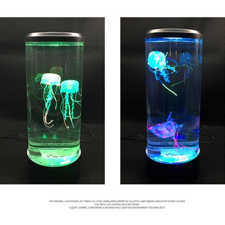Ночник аквариум с медузами