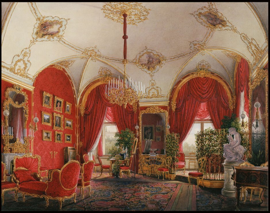 Интерьер Будуара в викторианском стиле