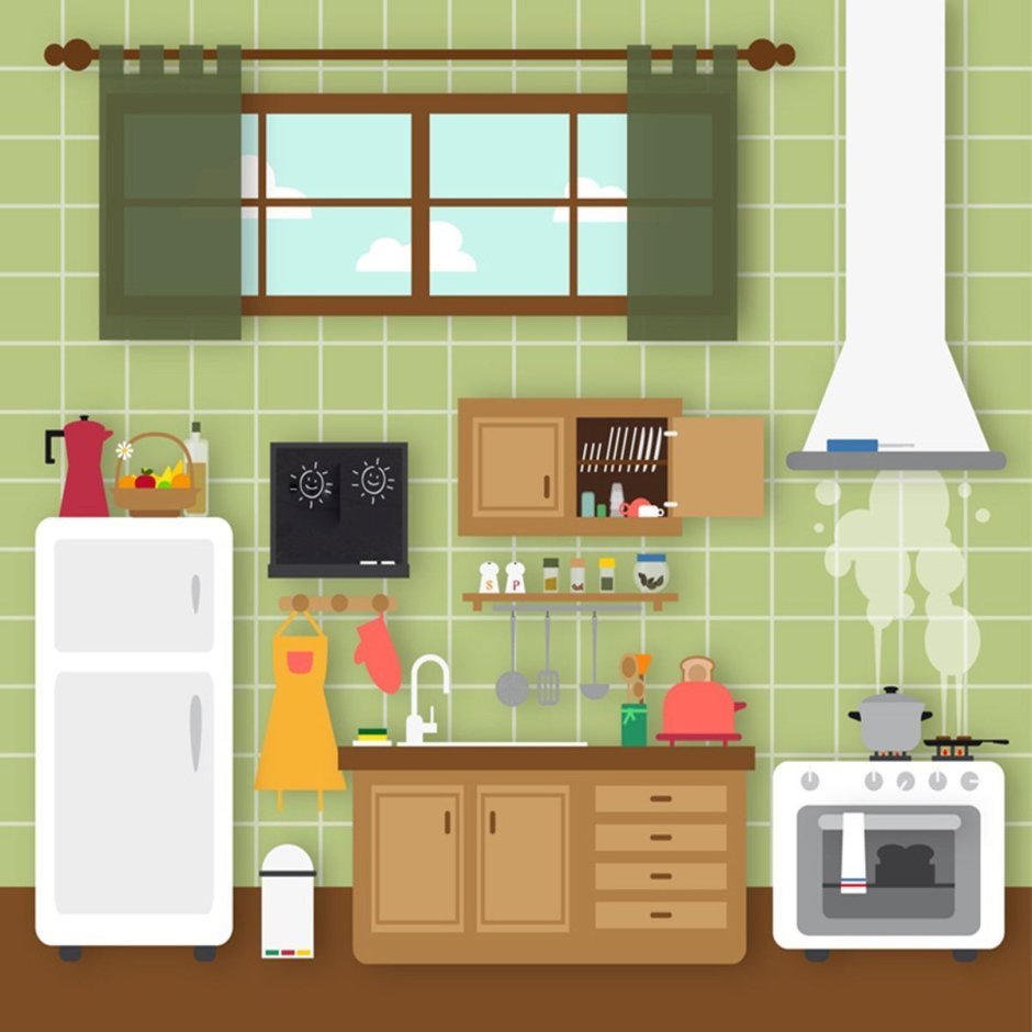 Кухня иллюстрация