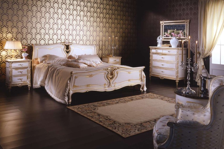 Кровать классическая Людовик 16