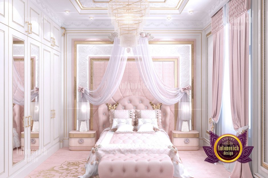 Планировка спальни для принцессы