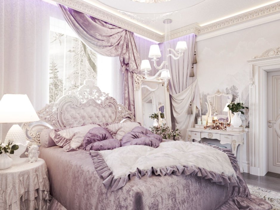 Красивая спальня для женщины