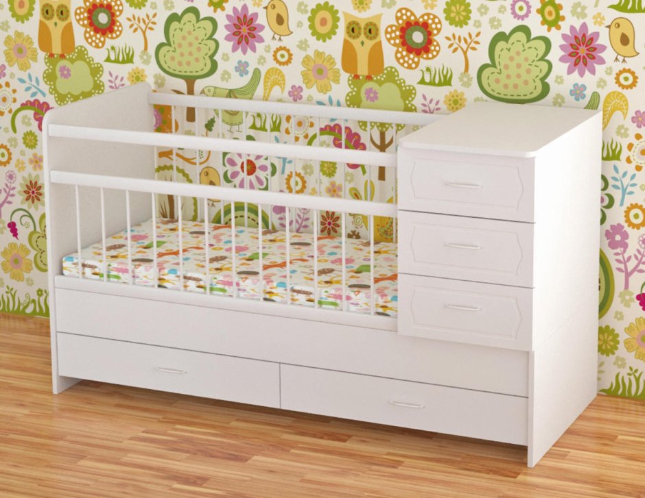 Кроватки для новорожденных из дерева