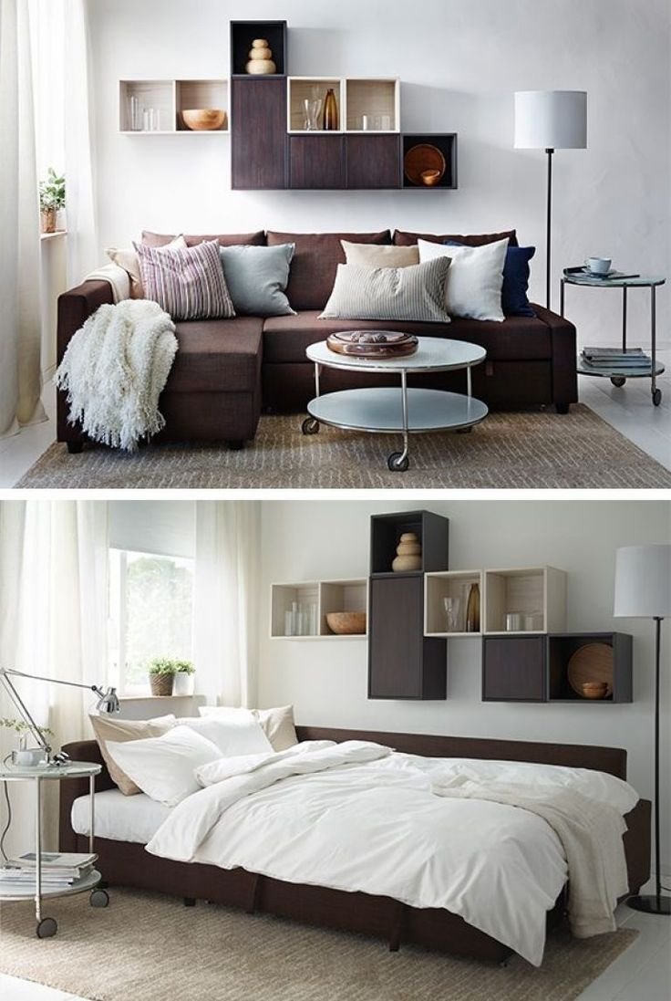 Спальня с диваном вместо кровати