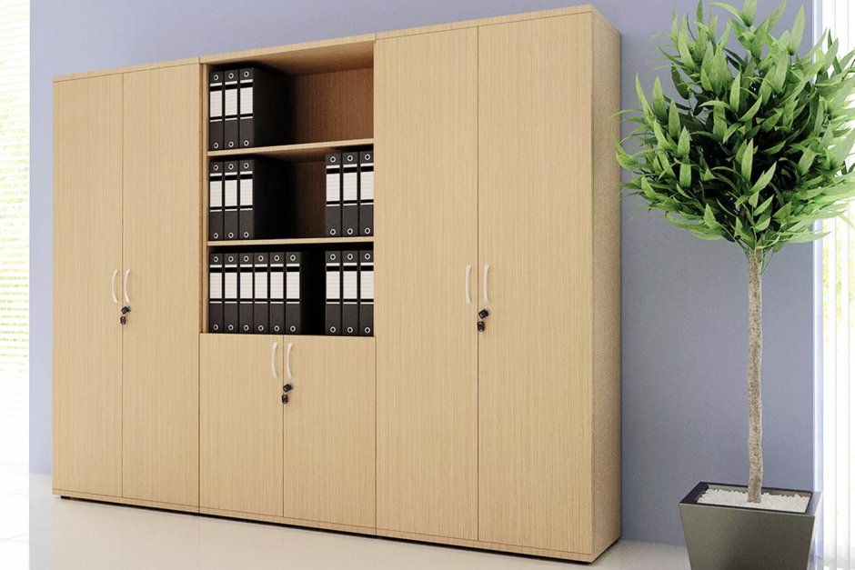 Шкаф для документов open Cabinet 800х400х1823мм светло-серый ЛДСП Fresh