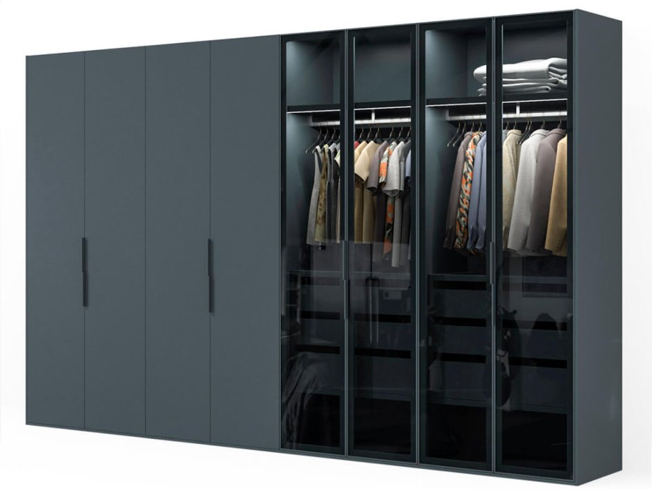Шкаф для одежды interno 107 серый