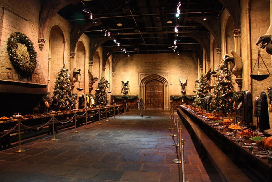Музей Гарри Поттера в Лондоне зал Хогвартса