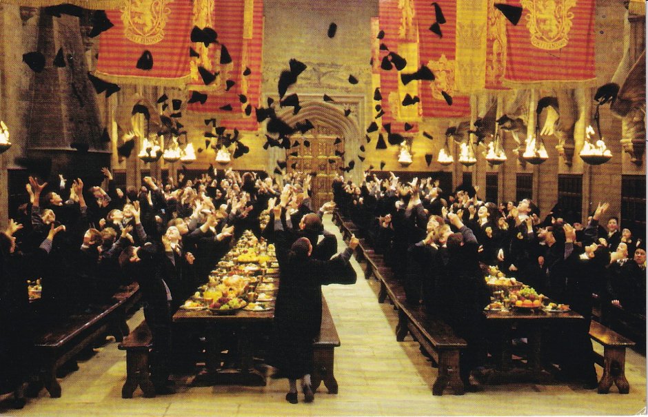 Гарри Поттер большой зал Хогвартс