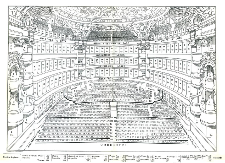 Опера Гарнье в Париже план