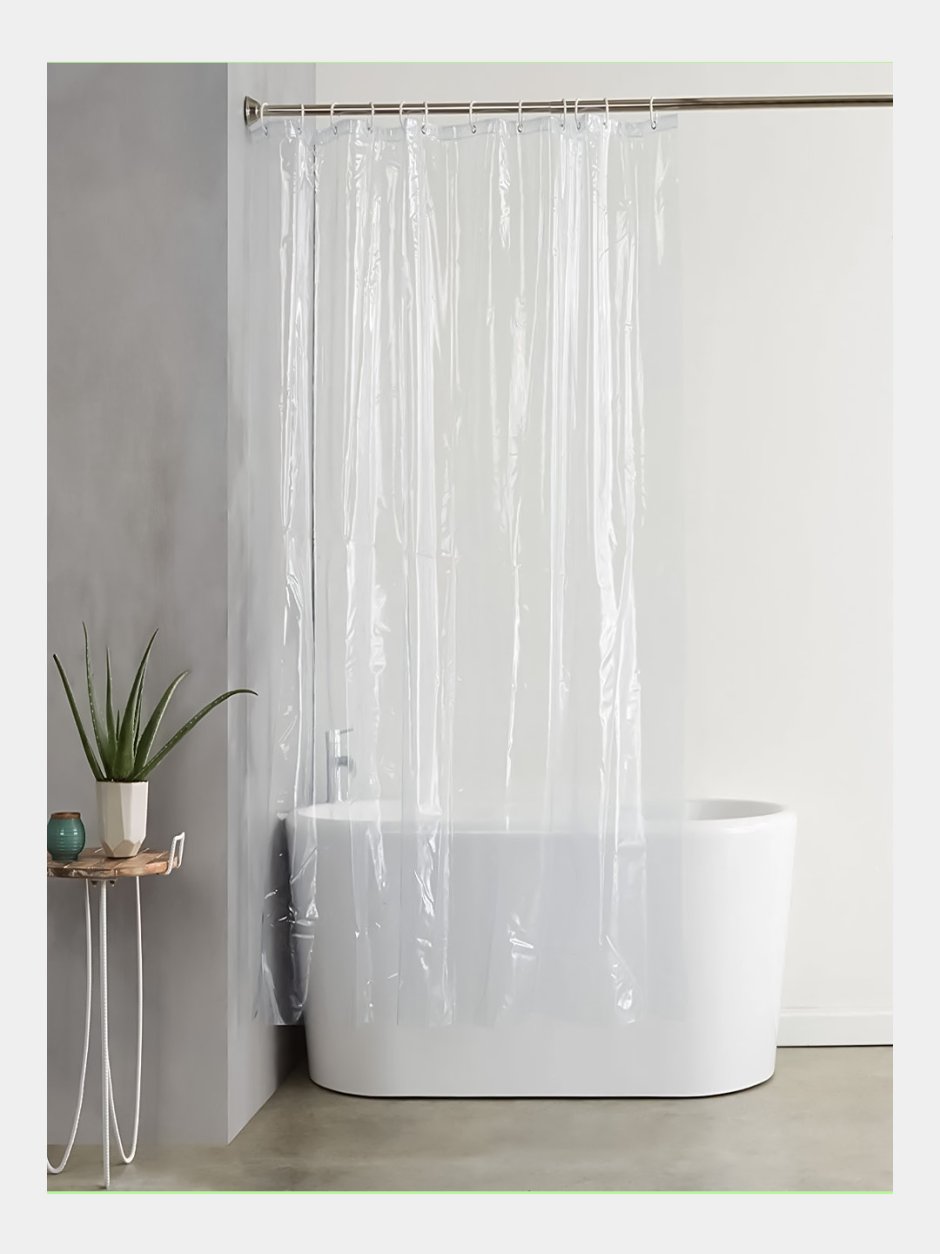 Штора для ванной Spirella transparent 180x200