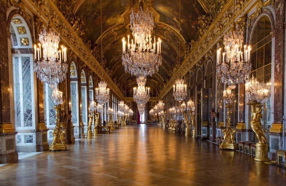 Версальский дворец зеркальная галерея скульптура