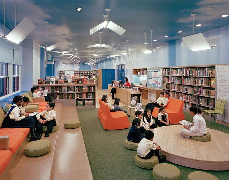 Читальные залы в библиотеках