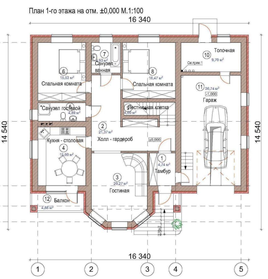 Планировка одноэтажного дома с подвалом