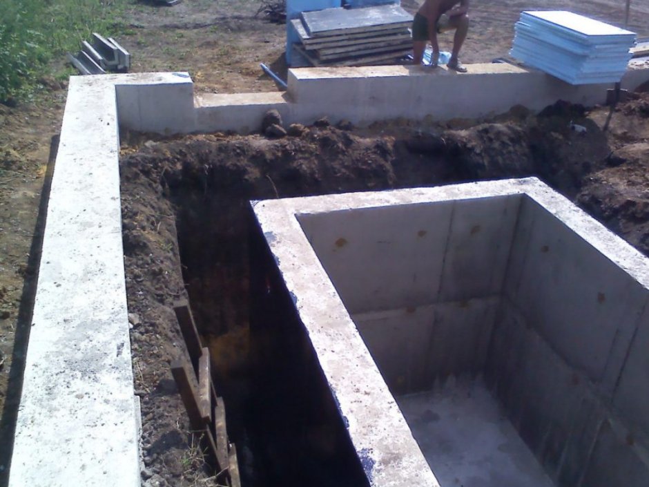 Фундамент под гараж с погребом