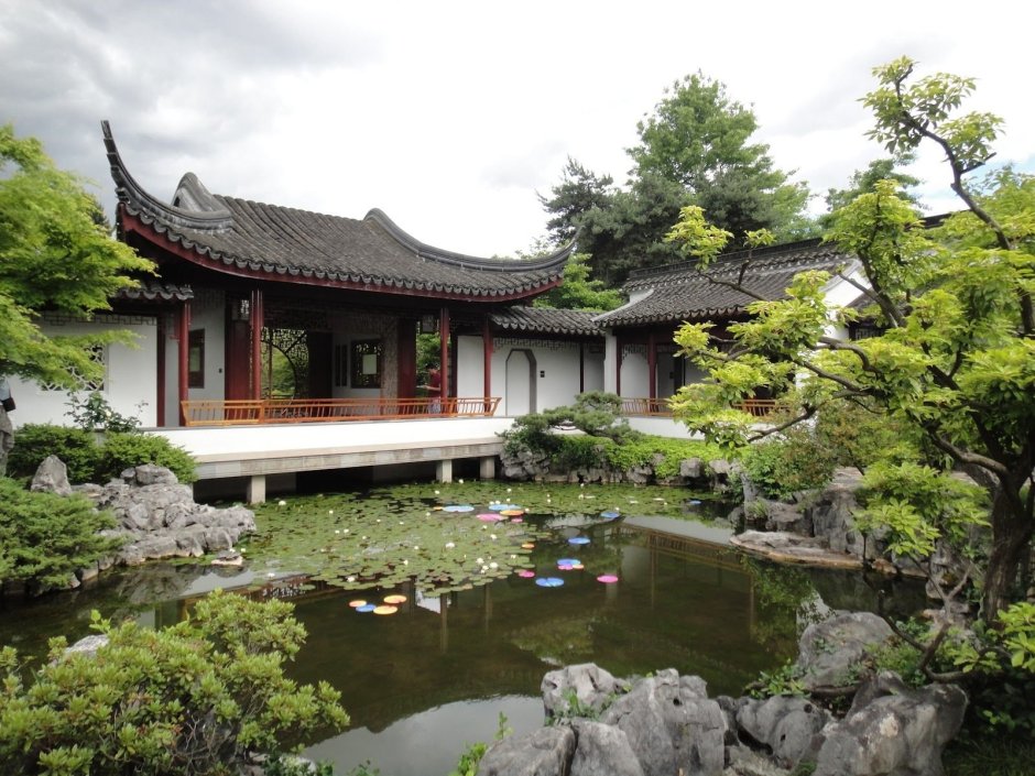 Ансамблевая архитектура в Японии 16-17 с садом
