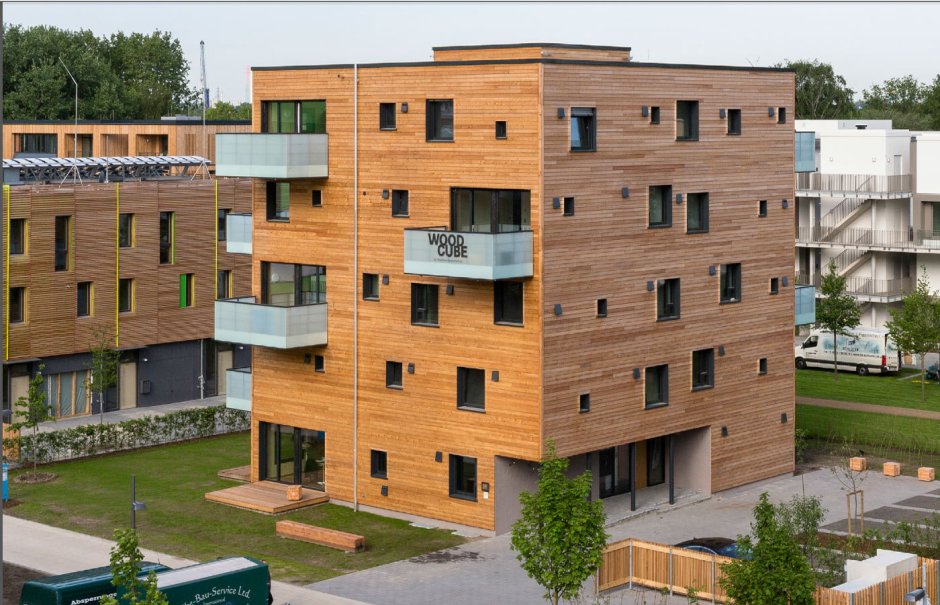 Многоэтажные дома из дерева в Швеции
