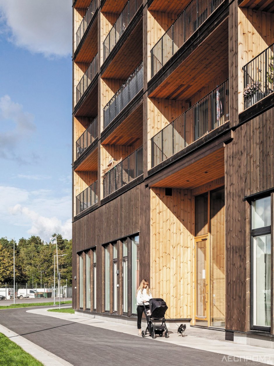 C. F. Møller Architects деревянное здание
