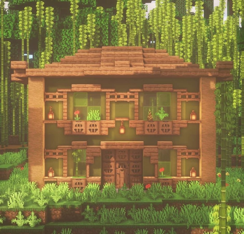 Дом в МАЙНКРАФТЕ В джунглях