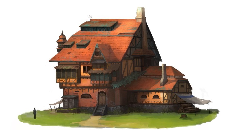 Средневековый дом концепт