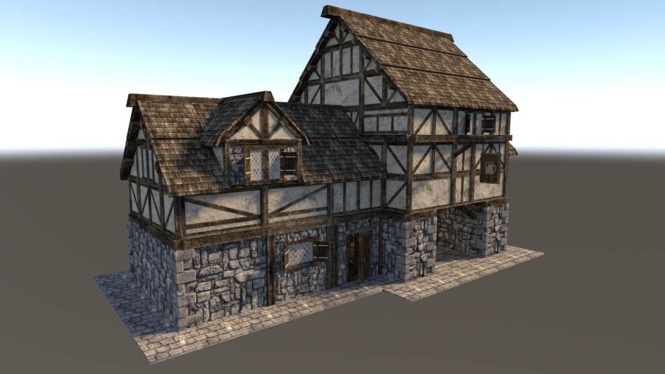 3д модели средневековых домов