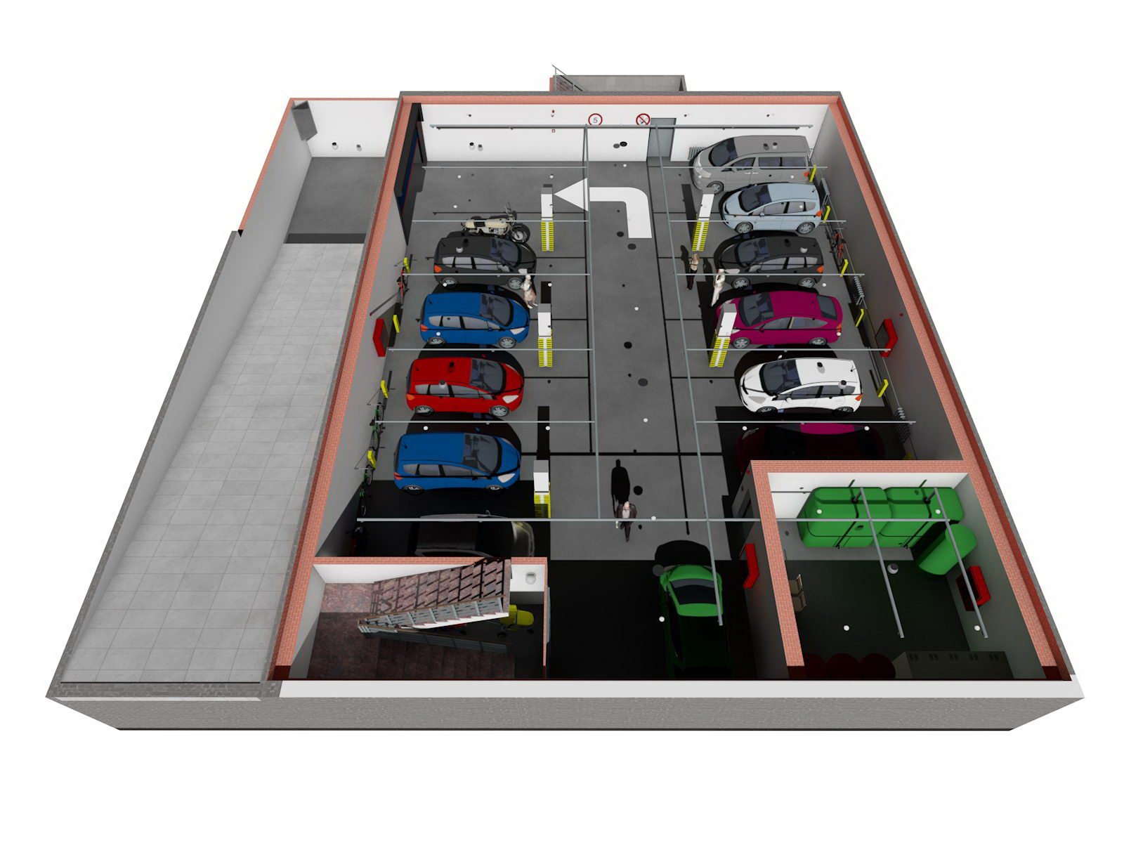 10 машиномест. СП 154.13130.2013 встроенные подземные автостоянки планировка. Гараж для грузового автомобиля. Проектирование автосервиса. Проектирование гаража.