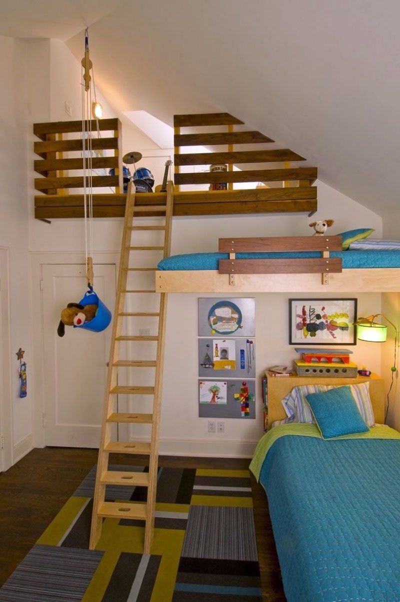 Двухуровневая комната для детей