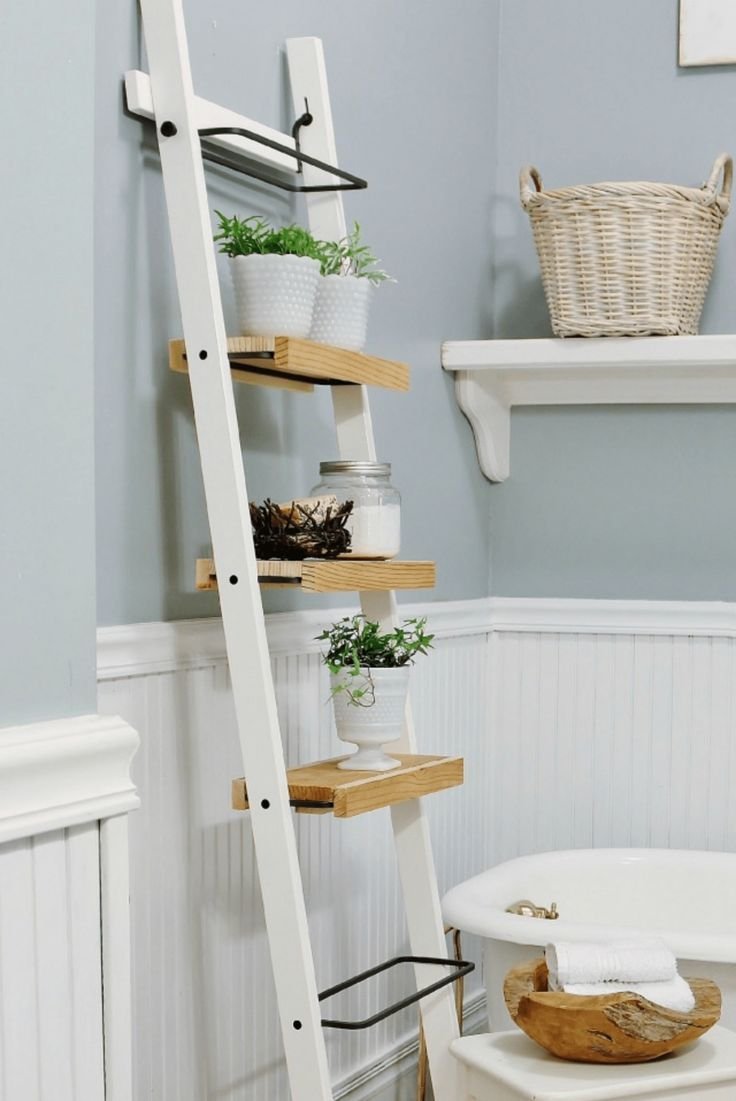 Лесенка для полотенец в ванную