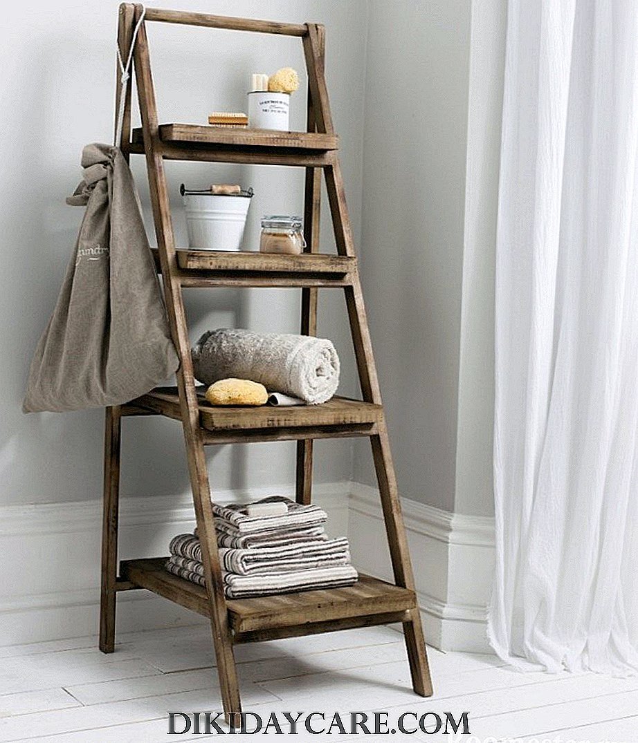 Лесенка для полотенец в ванную