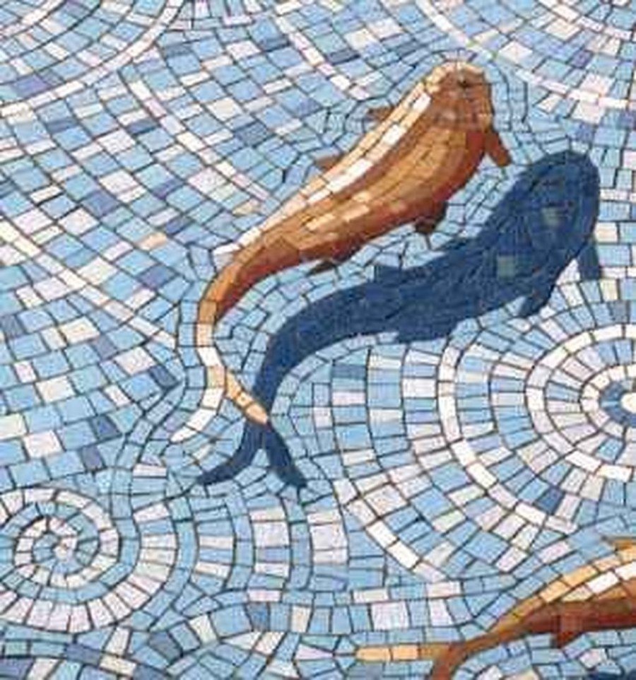 Мозаика из битого кафеля