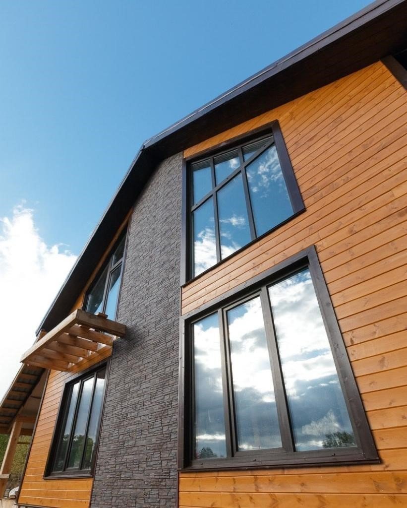 Серые окна в интерьере