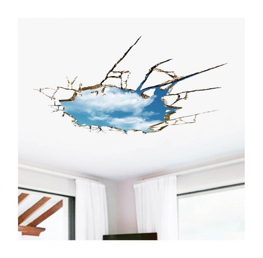 Самоклеющиеся обои на потолок