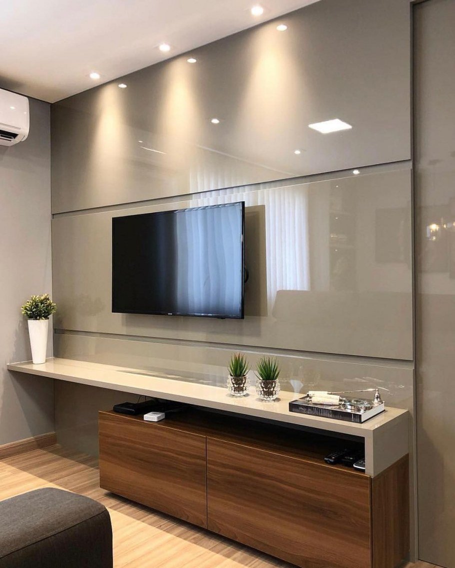 Телевизор на стену дизайнерские решения