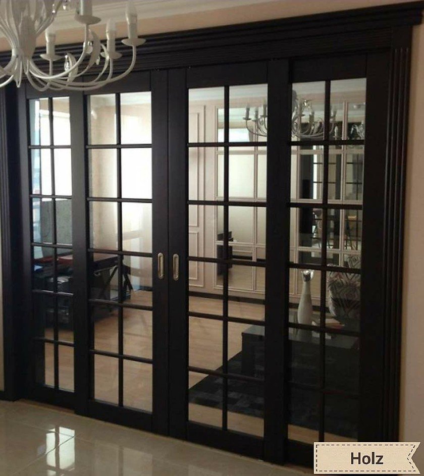 Раздвижные двери между кухней и гостиной