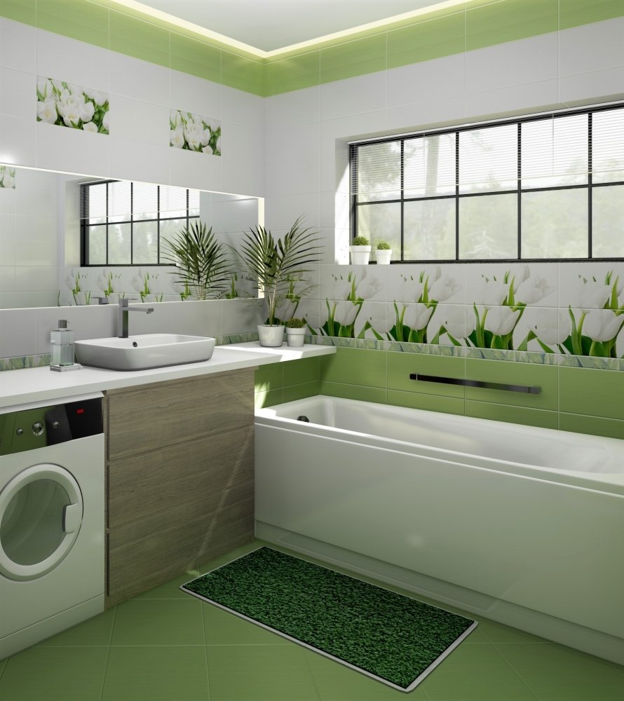 Victorian Green Rosbri плитка зеленая