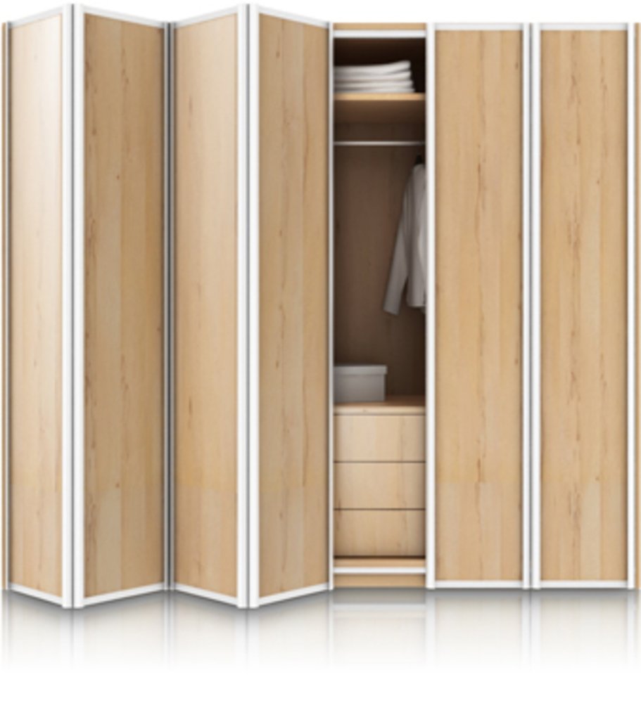 Шкаф купе угловой двери гармошка