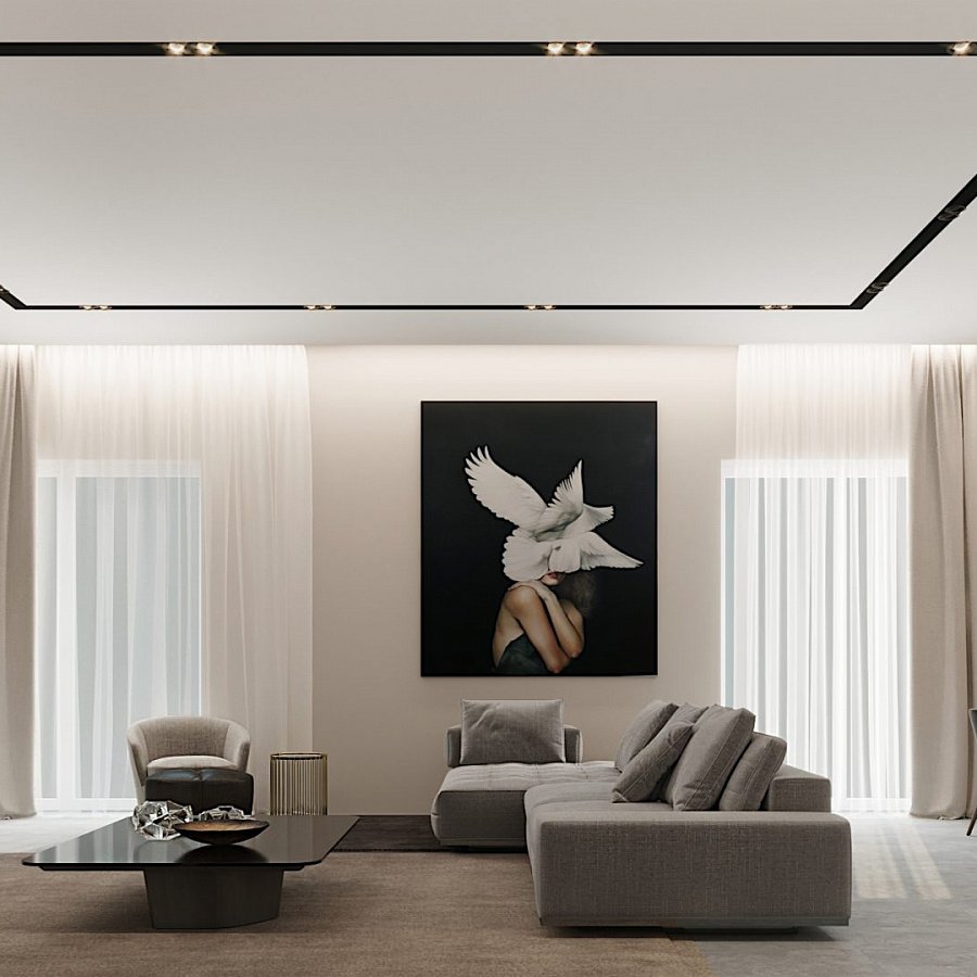 Потолки в современном стиле в квартире