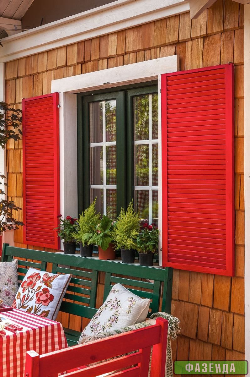 Декоративные ставни на окна