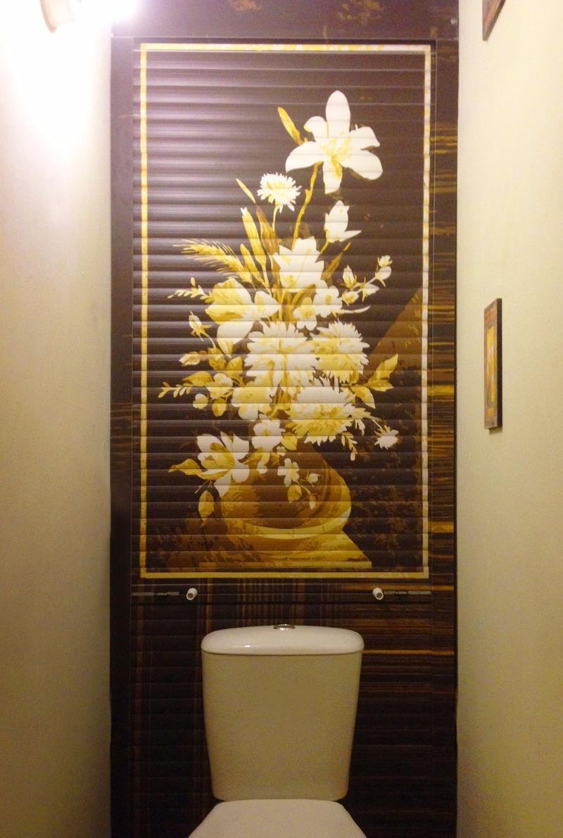 Рольставни в санузел до пола