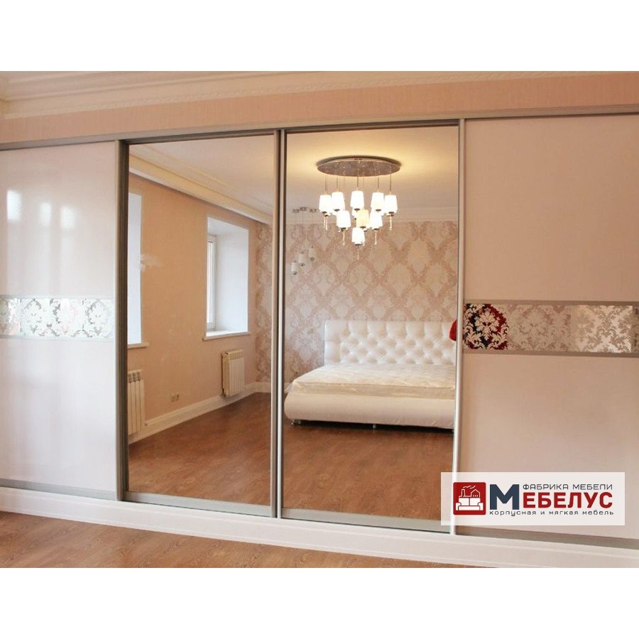 Шкаф купе 4 двери с зеркалом белдорфф